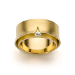 V007 - 18kt geel gouden ring bezet met een briljant geslepen diamant (fotografie: Erwin Maes)